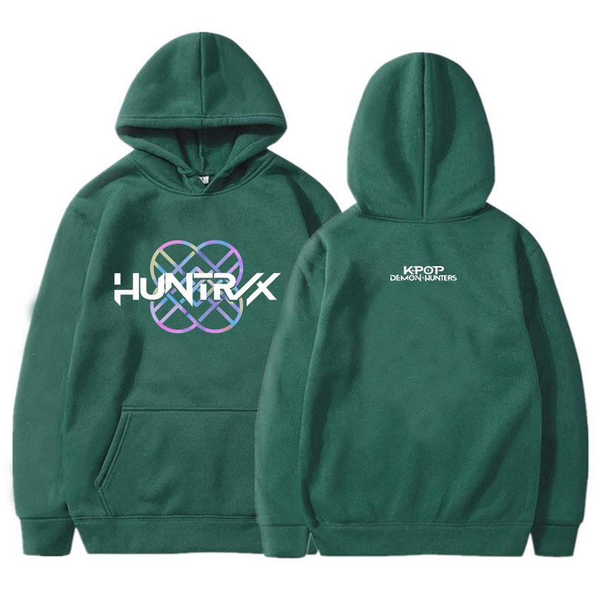 KPop Dämonenjäger Huntrix Hoodie Damen Herren Kleidung Locker Fleece Filmdruck 2025 Pullover Grafik-Hoodies Damen Oberteil XS von Joom DACH