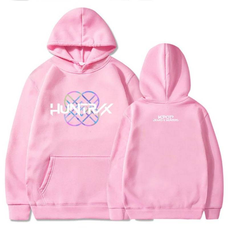 KPop Dämonenjäger Huntrix Hoodie Damen Herren Kleidung Locker Fleece Filmdruck 2025 Pullover Grafik-Hoodies Damen Oberteil XS von Joom DACH