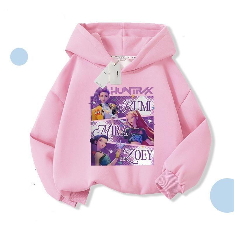 KPop Dämonenjäger Huntrix Hoodie Kinderkleidung Prinzessin Mädchen Kleidung Mode Jungen Kleidung Frühling Herbst Sweatshirt Kinderoberteile 130 von Joom DACH
