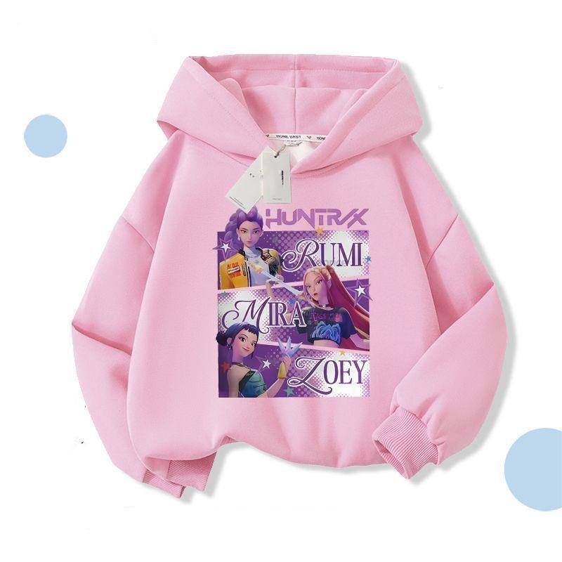 KPop Dämonenjäger Huntrix Hoodie Kinderkleidung Prinzessin Mädchen Kleidung Mode Jungen Kleidung Frühling Herbst Sweatshirt Kinderoberteile 130 von Joom DACH