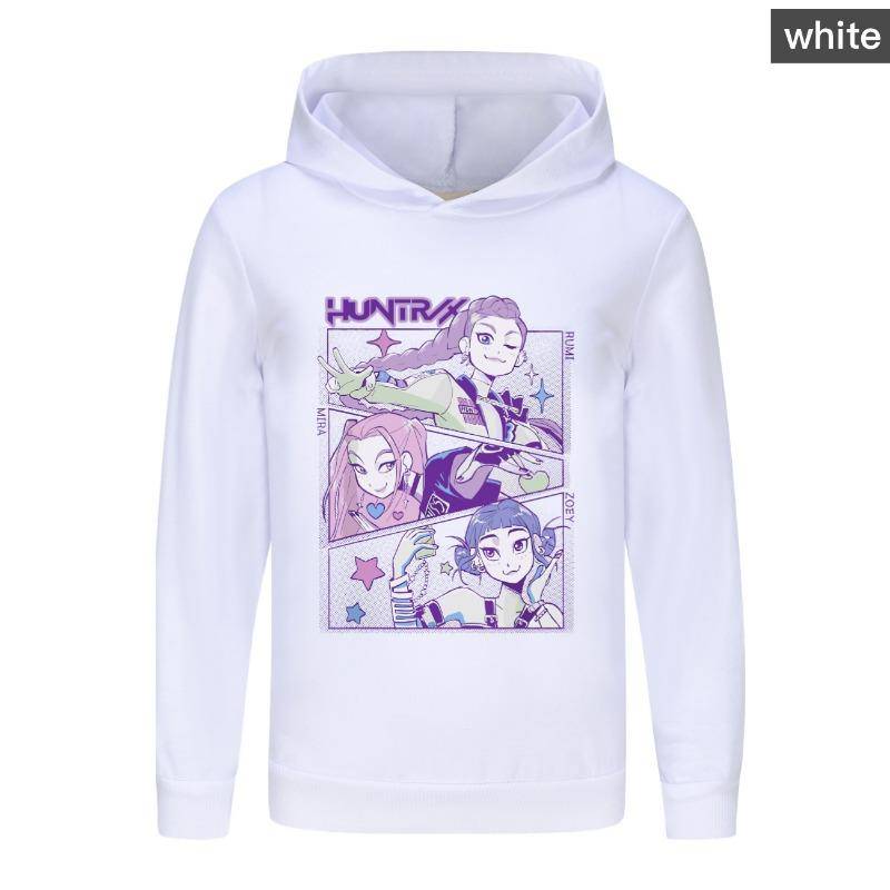 KPop Dämonenjäger Huntrix Jungen Hoodies Mädchen Mode Hoodie Kinder Freizeitpullover Pullover Langarm Kinder Herbstkleidung 160 1314Y von Joom DACH