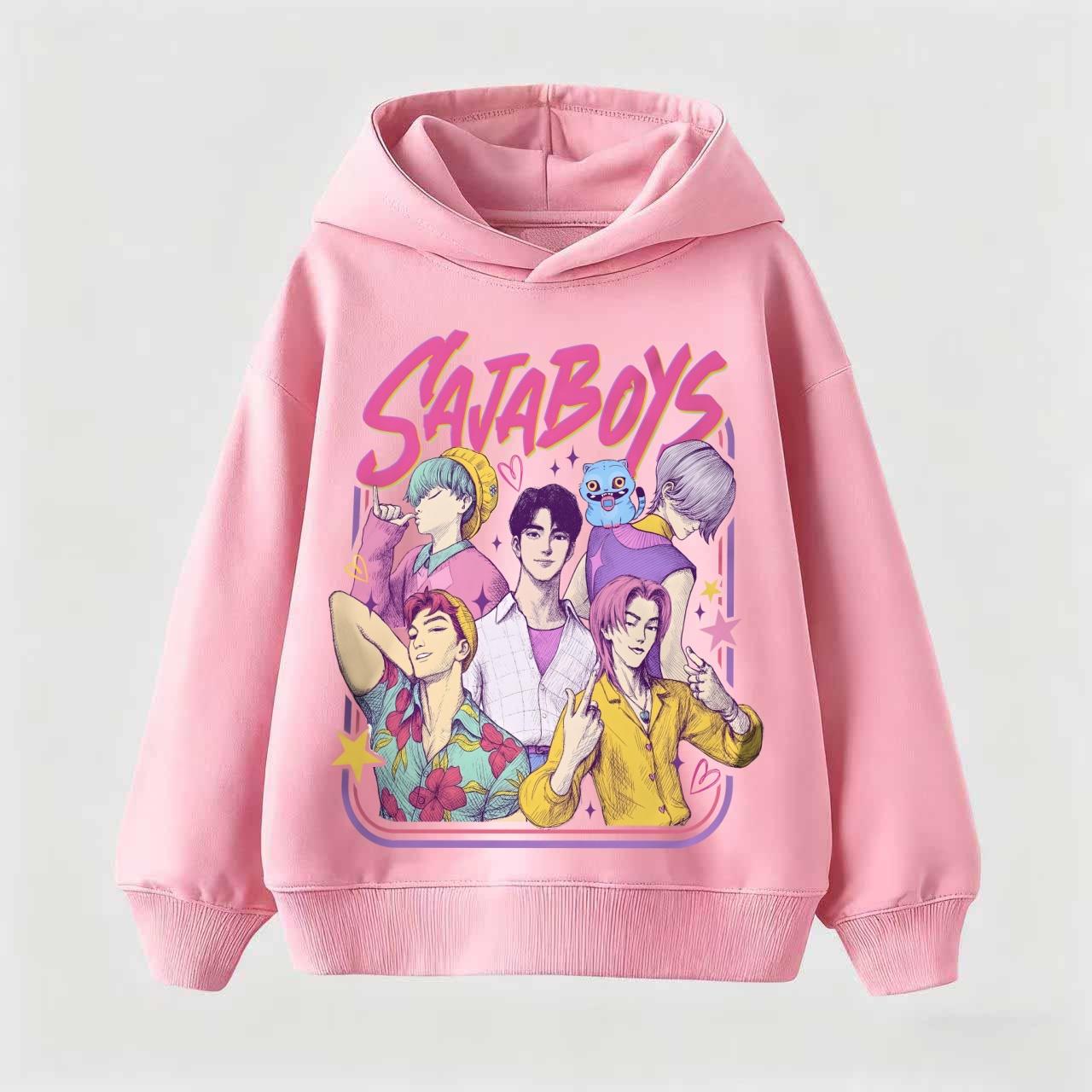 KPop Dämonenjäger Huntrix Kapuzenpullover Kinder Kapuzensweatshirt Baby Mädchen Pullover Kapuzenpullover Jungen Mode Kinderbekleidung 100 von Joom DACH