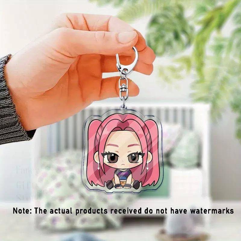 KPop Dämonenjäger Kawaii Zoe Rumi Mira Saja Jungen Superstar Acryl Schlüsselanhänger Unters HUNTR/X Baby Schlüsselanhänger Huntr-X Taschenanhänger von Joom DACH
