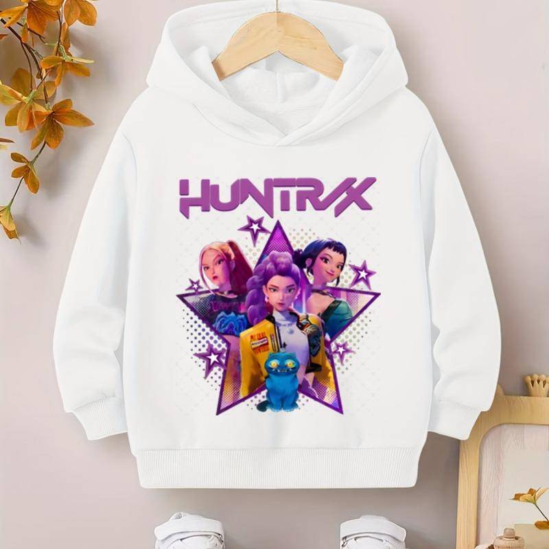 KPop Dämonenjäger Kinder Hoodies Mädchen Kleidung Kinder Film Neu Sweatshirt Langarm Pullover K-Pop Dämonenjäger Lässige Oberteile 140 von Joom DACH