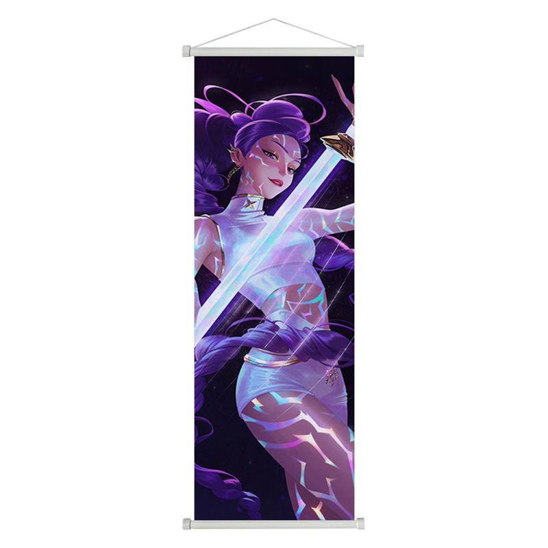 KPop Dämonenjäger Poster Hängegemälde Cartoon Huntrix Girl Zoey Rumi Mira Anime Poster Wanddeko Kunst Heimdekoration 25*75cm braun von Joom DACH