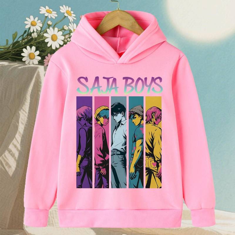 KPop Dämonenjäger Saja Jungen Cartoon Mädchen Junge Kapuzenpullover Warm Kinder Koreanische Welle Mode Lässige Oberteile Lässige Kleidung 120 cm von Joom DACH