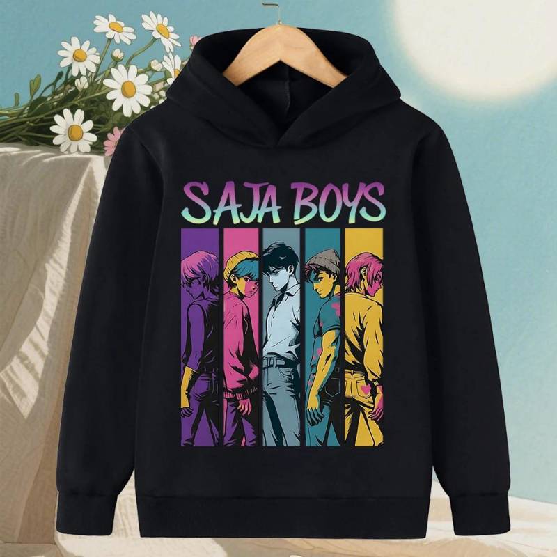 KPop Dämonenjäger Saja Jungen Cartoon Mädchen Junge Kapuzenpullover Warm Kinder Koreanische Welle Mode Lässige Oberteile Lässige Kleidung 130 von Joom DACH