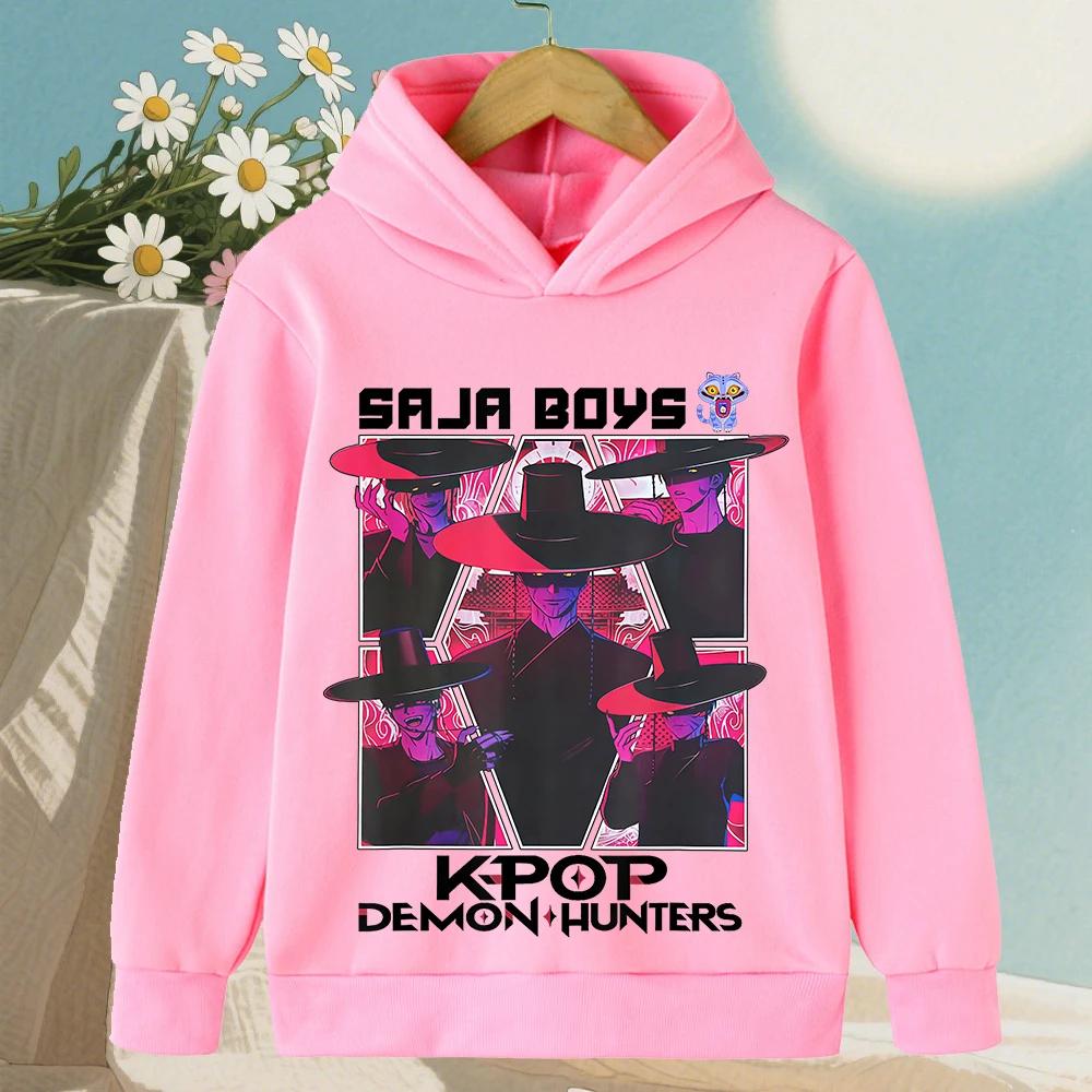 KPop Dämonenjäger Saja Jungen Cartoon Mädchen Junge Kapuzenpullover Warm Kinder Koreanische Welle Mode Lässige Oberteile Lässige Kleidung 160 von Joom DACH