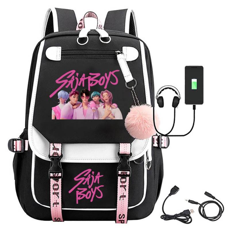 KPop Dämonenjäger Saja Jungen Rucksäcke Teenager Rucksäcke Hip Hop Gothic Schultasche Rucksäcke 15.6inch KPop Dämonenjäger Saja Jungen Rucksäcke Teenager Rucksäcke Hip Hop Gothic Schultasche Rucksäcke 15.6inch von Joom DACH