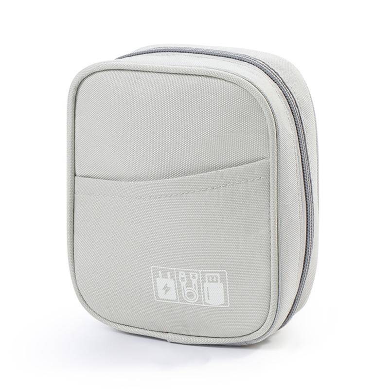 Kabelaufbewahrungstasche, wasserdicht, elektronischer Organizer, Reiseetui, Aufbewahrungstasche für USB-Datenleitungen, Ladegerätstecker One Size grau von Joom DACH