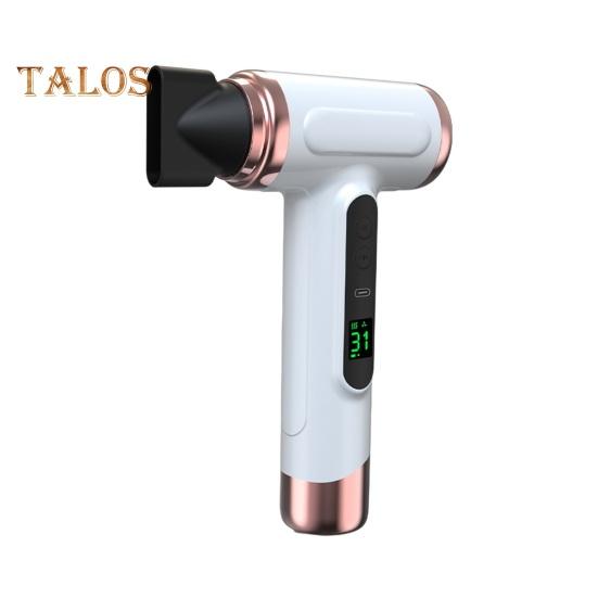 Kabelloser Haartrockner, 200 W, 15.000 mAh, wiederaufladbar über USB, verstellbares LCD-Display, hohe Geschwindigkeit, schnelles Trocknen, geringes Geräusch, tragbarer Reise-Föhn für Frauen weiß von Joom DACH