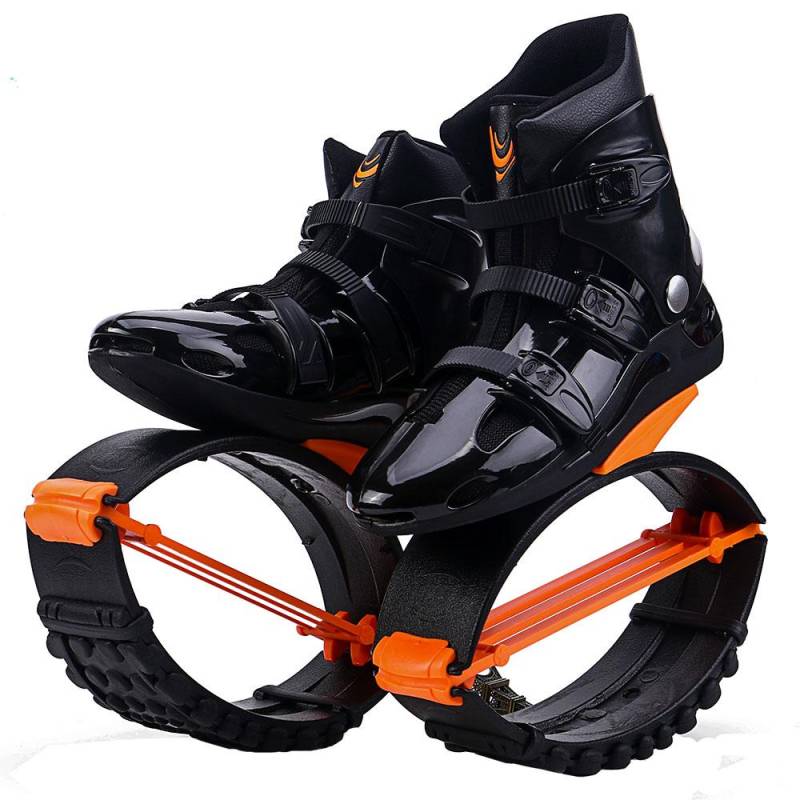 Känguru-Springschuhe für drinnen und draußen, Fitness- und Bodybuilding-Rebound-Schuhe XXL 42-44 orange/schwarz von Joom DACH