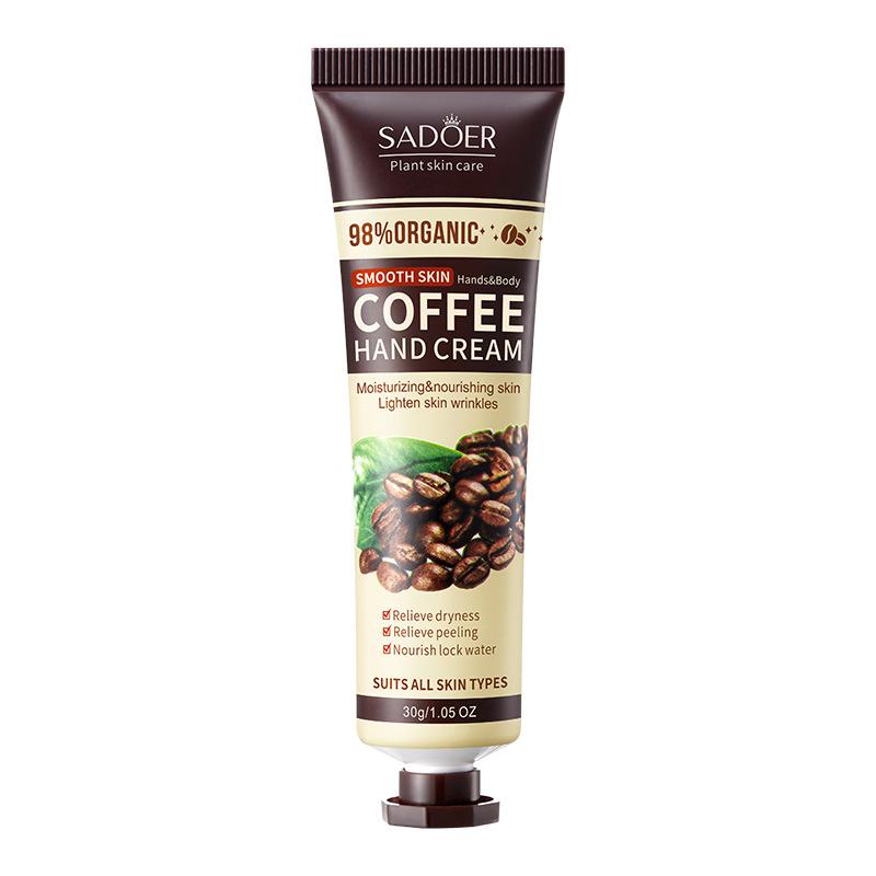 Kaffee Handcreme 30g SADOER Feuchtigkeitsspendend Anti-Trocken Rissig Hydratisierend Feuchtigkeitsspendende Handcreme 30g von Joom DACH