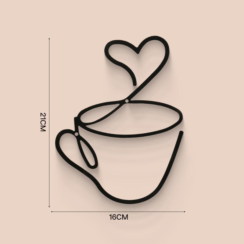 Kaffee Wandbehang DekorationenSchmiedeeisen HandwerkInnenwanddekorationenWandbehang Schmiedeeisen Gemälde Model A von Joom DACH
