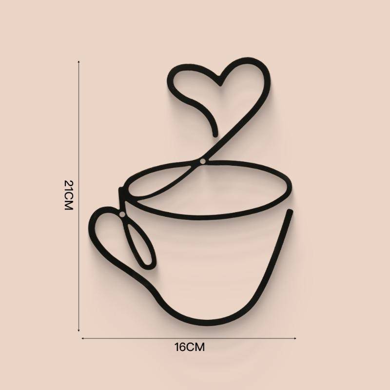 Kaffee Wandbehang DekorationenSchmiedeeisen HandwerkInnenwanddekorationenWandbehang Schmiedeeisen Gemälde Model A von Joom DACH