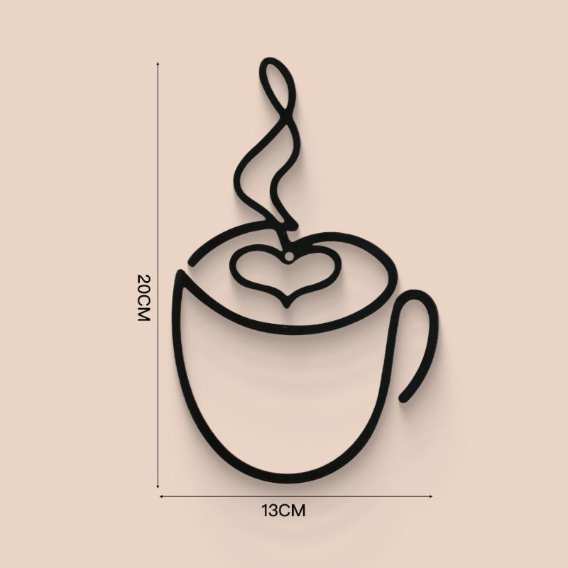 Kaffee Wandbehang DekorationenSchmiedeeisen HandwerkInnenwanddekorationenWandbehang Schmiedeeisen Gemälde Model C von Joom DACH