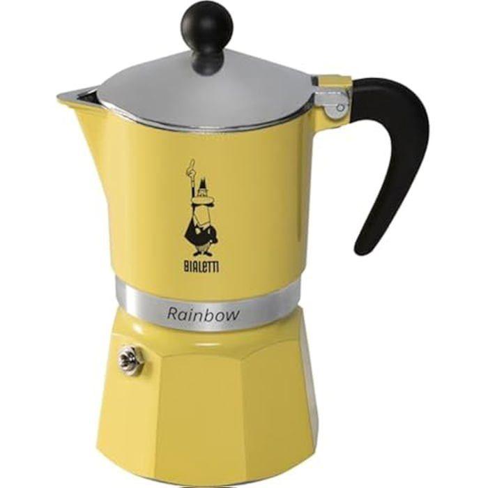 Kaffeekanne - BIALETTI - Rainbow 3TZ - Gelb - Frühling 2024 - Farbenfrohes Design von Joom DACH