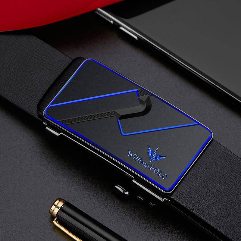 Kaiser Gürtel Herren Echtes Leder High-End-Automatikschnalle Tragen Reines Rindsleder Gürtel Business Junge Hosen Flut 125cm von Joom DACH