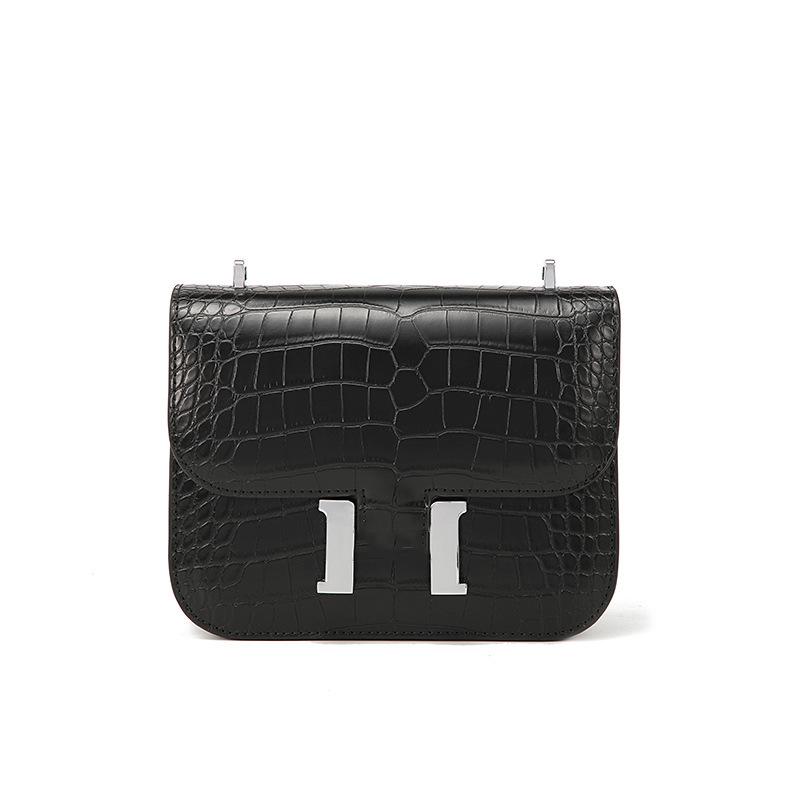 Kangkang Tasche H Schnalle Krokodil Muster Flugbegleiter Tasche Damen neue High-End-Schulter Messenger Bag Box Tasche Tofu Tasche Fabrik 23-17-7cm schwarz Kangkang Tasche H Schnalle Krokodil Muster Flugbegleiter Tasche Damen neue High-End-Schulter Messenger Bag Box Tasche Tofu Tasche Fabrik 23-17-7cm schwarz von Joom DACH
