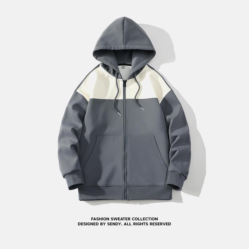 Kapuzen-Cardigan Sweatshirtjacke Herren Frühling und Herbst Lockeres Oberteil Herren Freizeitjacke M von Joom DACH