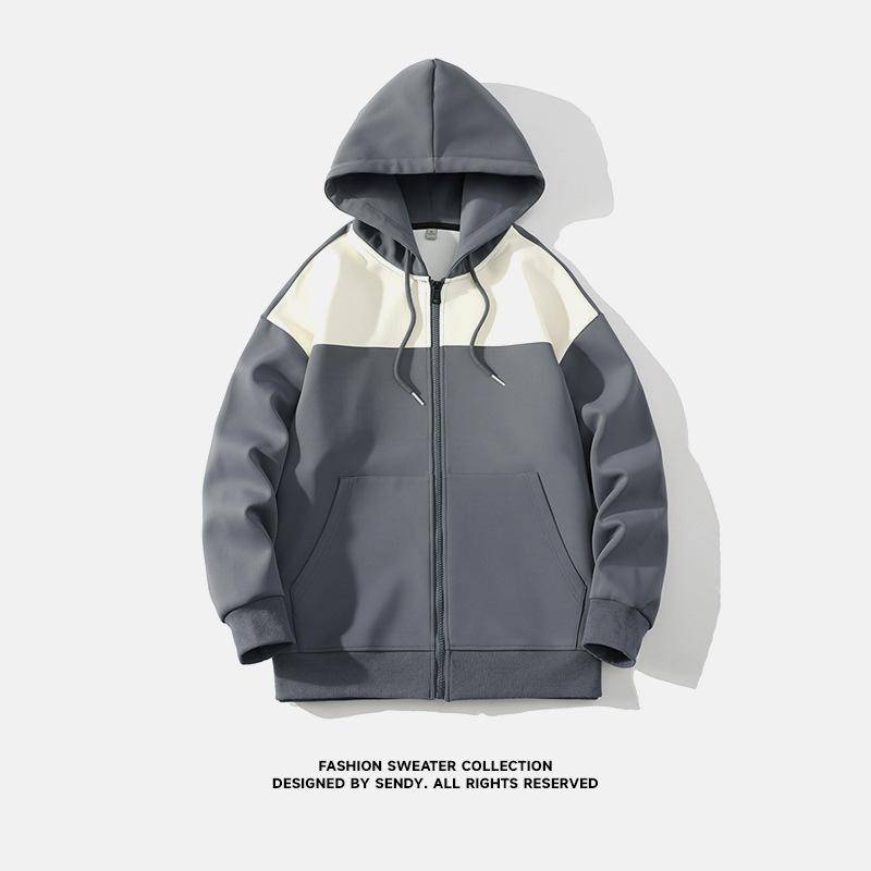 Kapuzen-Cardigan Sweatshirtjacke Herren Frühling und Herbst Lockeres Oberteil Herren Freizeitjacke M von Joom DACH