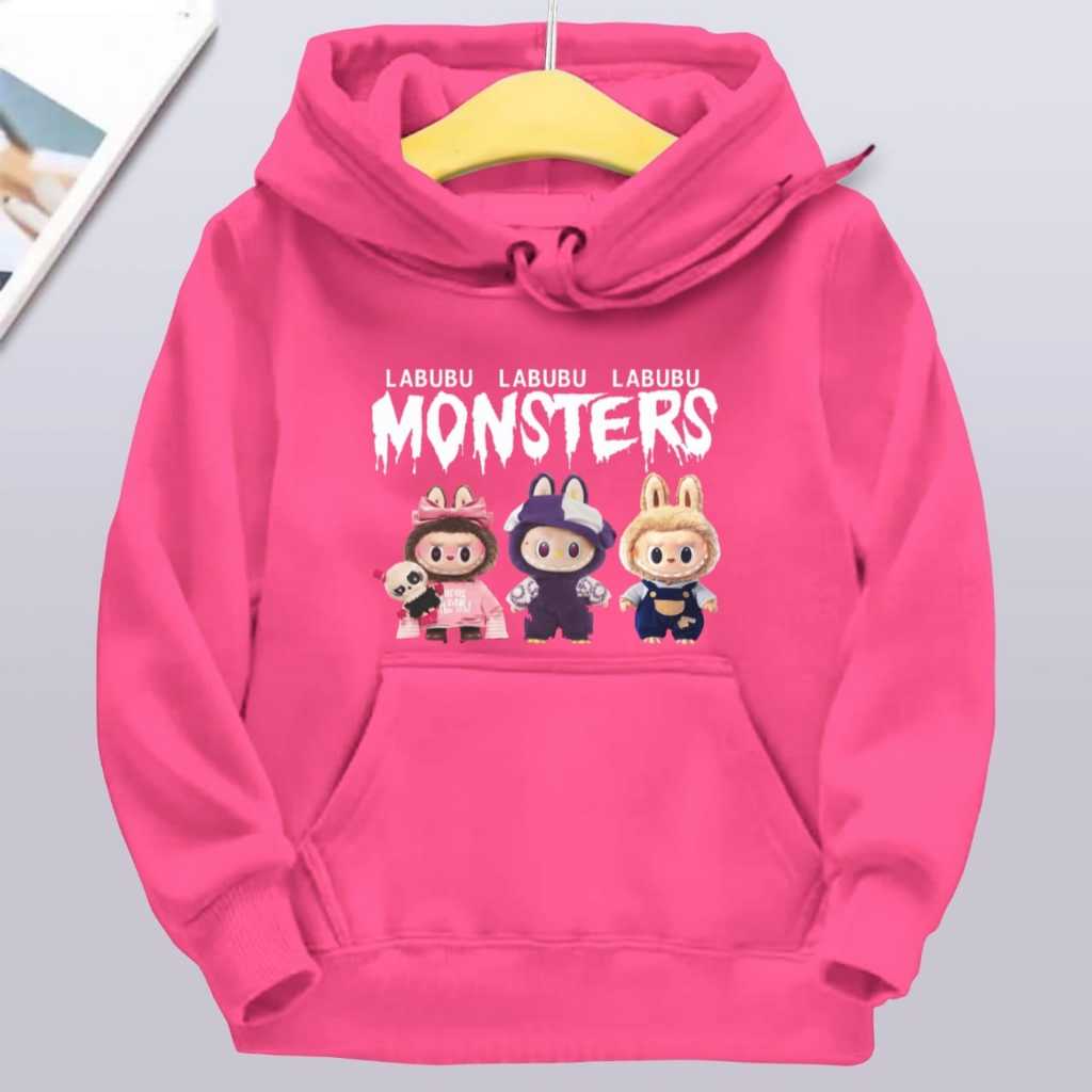 Kapuzenpullover-Jacken-Tops für Jungen und Mädchen mit LABUBU-Musterdruck 140 von Joom DACH