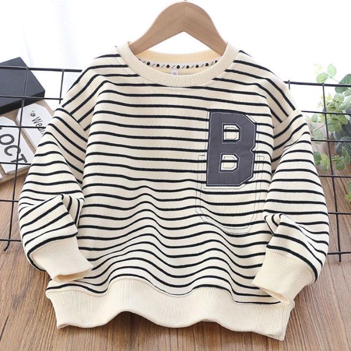 Kapuzenpullover aus Baumwolle für Jungen und Mädchen, Pullover für kleine Mittelschüler, koreanische Kinderpullover 160cm von Joom DACH