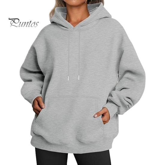 Kapuzenpullover für Damen, Herbst/Winter, dicke Kapuze, lange Ärmel, große Tasche, Übergröße, mittellang, einfarbig, locker, elastische Bündchen, Kordelzug, Sport-Oberteil XXXXXL licht grau Kapuzenpullover für Damen, Herbst/Winter, dicke Kapuze, lange Ärmel, große Tasche, Übergröße, mittellang, einfarbig, locker, elastische Bündchen, Kordelzug, Sport-Oberteil XXXXXL licht grau von Joom DACH
