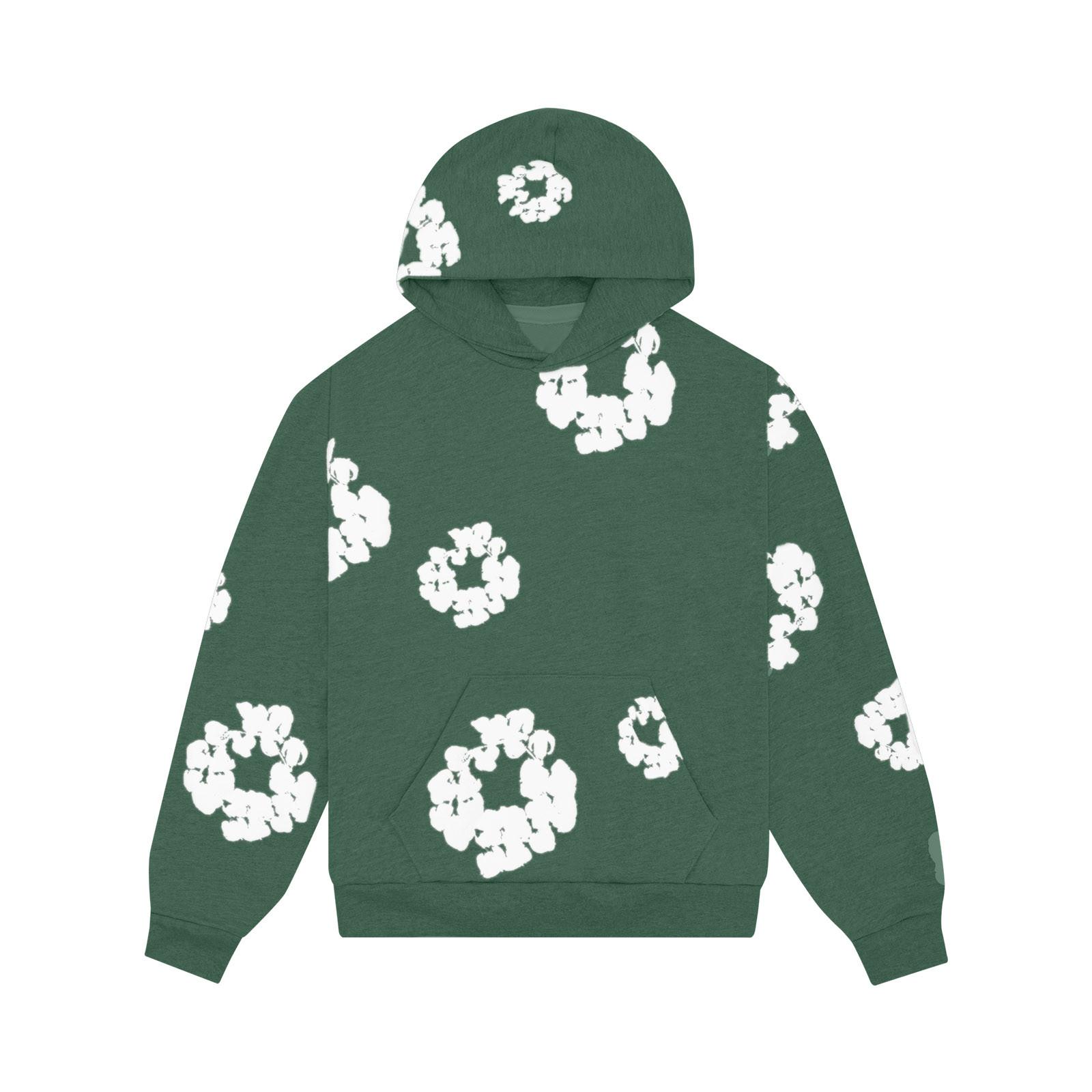Kapuzenpullover für Damen und Herren, lässiger Aufdruck, Retro, großer Pullover, langärmeliges Sweatshirt M grün von Joom DACH