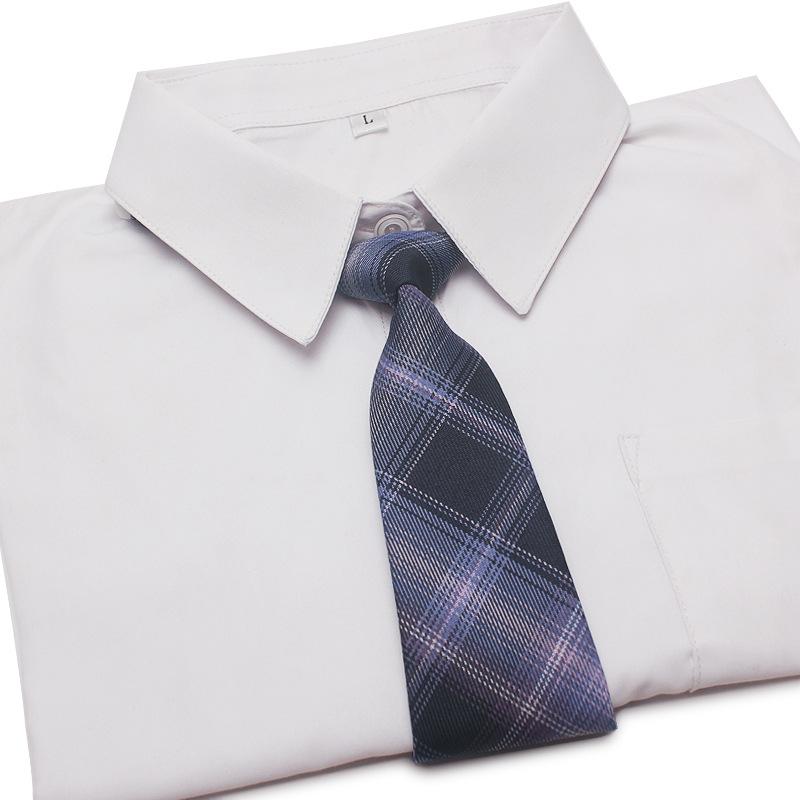 Karierte JK-Krawatten für Damen im japanischen Stil für JK-Uniform, süße Krawatte, Anzüge, Gravatas, süße, einfache Krawatte für faule Personen, Studenten von Joom DACH