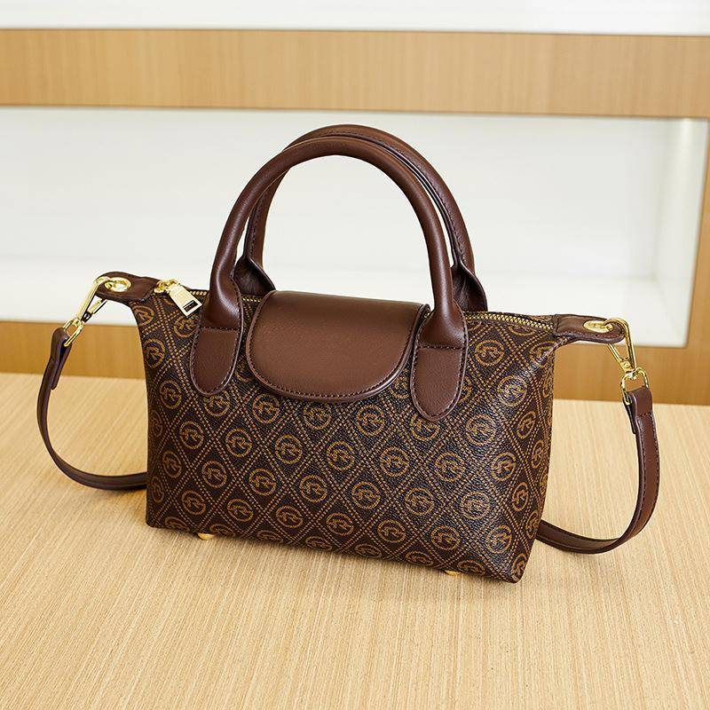 Karierte kleine quadratische Tasche, Damen-Handtasche mit Aufdruck, trendige und individuelle Einzel-Schultertasche, Umhängetasche von Joom DACH