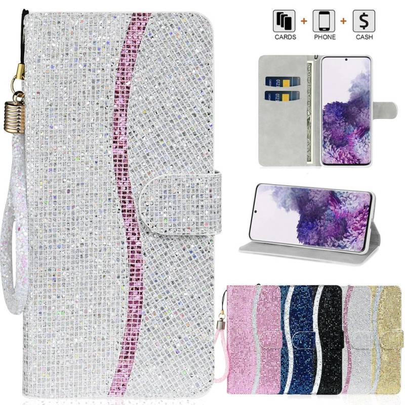 Kartenhalter Flip Wallet Hülle für iPhone16E 15 14 13 12 11 XR XS Samsung S36 S56 S25Edge S24 S22 S21 S20 Redmi Note 11 Pro 9T Sony Google Huawei Hülle Xiaomi Redmi Note 9 Pro rosa von Joom DACH