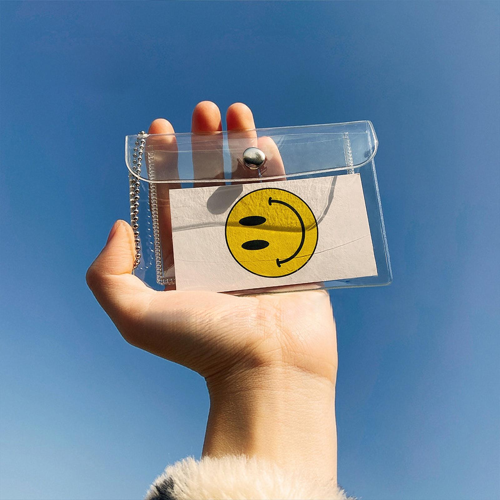 Kartenhalter PVC Kartenetui Verpackung Tragbare Geldbörse Aufbewahrungstasche für Outdoor-Shopping Typ 3 von Joom DACH