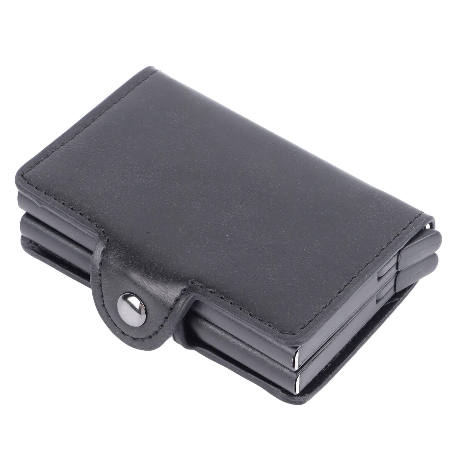 Kartenhalter Schwarz Kartenetui RFID-Blockierung Aluminiumlegierung PU Anti-Entmagnetisierung Große Kapazität Kartenhalter Schwarz Kartenetui RFID-Blockierung Aluminiumlegierung PU Anti-Entmagnetisierung Große Kapazität von Joom DACH