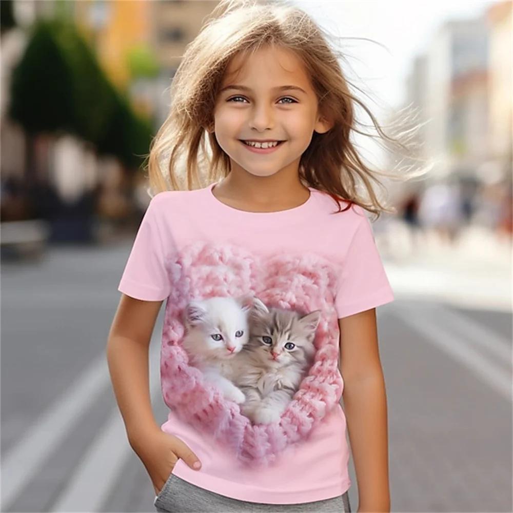 Katze Kurzarm Pferd Kind T-Shirt Sommer Kawaii Kid T-Shirt Für Kinder Tops Fashion T Mädchen Kleidung Von 8 Zu 14 jahre Alt 120 Katze Kurzarm Pferd Kind T-Shirt Sommer Kawaii Kid T-Shirt Für Kinder Tops Fashion T Mädchen Kleidung Von 8 Zu 14 jahre Alt 120 von Joom DACH