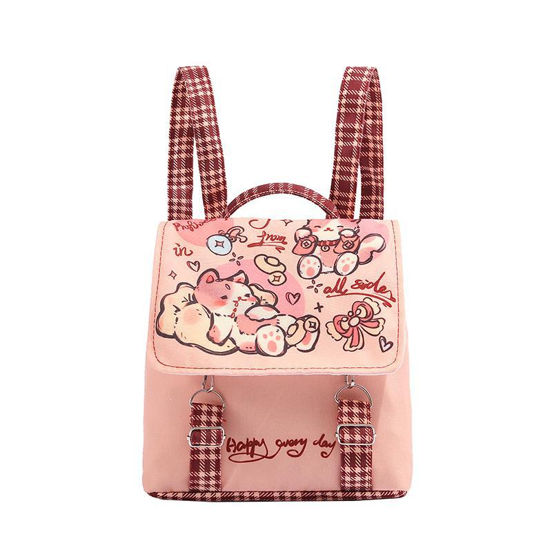 Katze Rosa Kinder Leichte Design Leinwand Nette Mini Party Tasche Rucksack Mädchen von Joom DACH