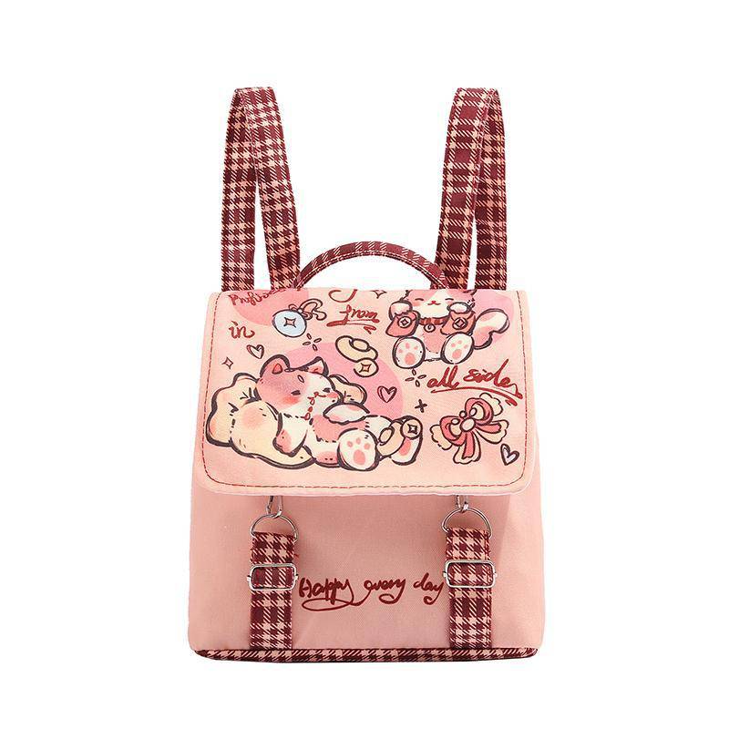 Katze Rosa Kinder Leichte Design Leinwand Nette Mini Party Tasche Rucksack Mädchen von Joom DACH