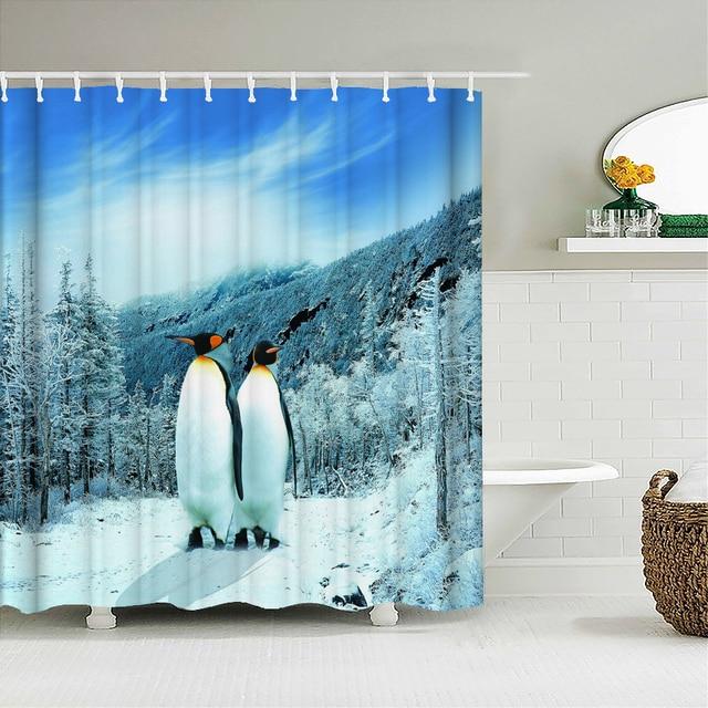 Katzen-Duschvorhänge, Badezimmer-Duschvorhang, süßer 3D-Stoff-Duschvorhang mit Haken, lustiger wasserdichter Duschvorhang oder Matte 150x180cm von Joom DACH