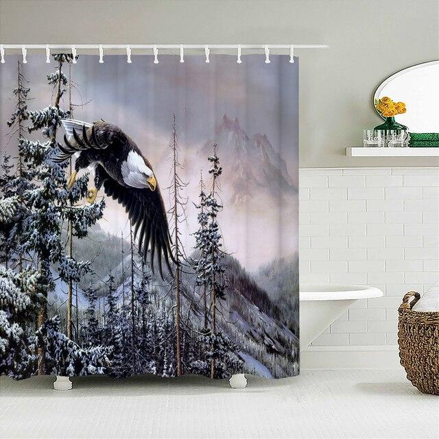 Katzen-Duschvorhänge, Badezimmer-Duschvorhang, süßer 3D-Stoff-Duschvorhang mit Haken, lustiger wasserdichter Duschvorhang oder Matte 180x180cm von Joom DACH