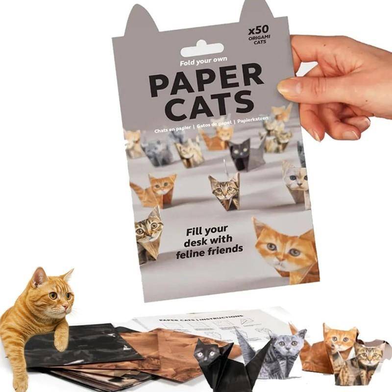 Katzen Handgemacht DIY Papier Kreativ DIY Papier Katze Hund Dinosaurier Falten Tier Falten Bastelpapier Set für Heimdekoration Geschenke von Joom DACH