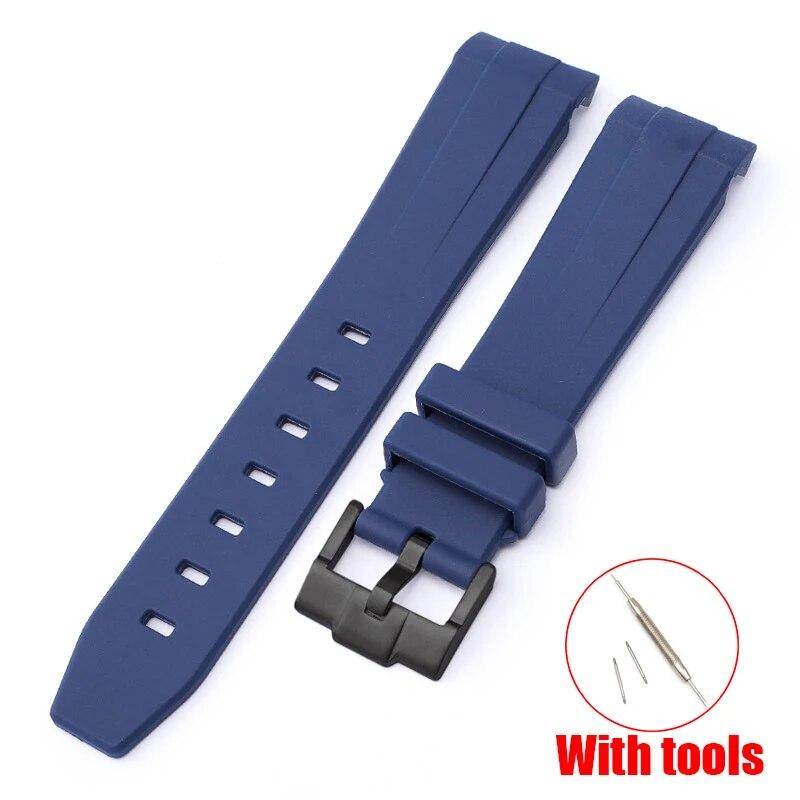 Kautschukarmband mit gebogenem Ende für Omega X Swatch Collaboration MoonSwatch, Edelstahlschnalle, Herren- und Damen-Premium-TPU-Armband 20mm von Joom DACH