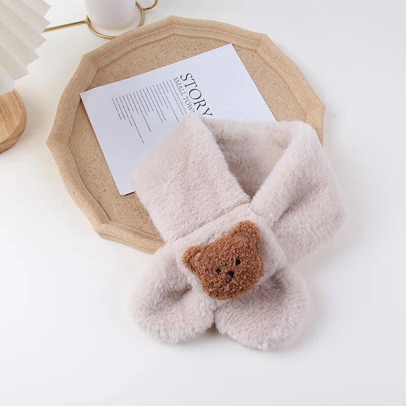 Kawaii Baby Schals Schöne Cartoon Puppe Bär Schals für Kleinkind Junge Mädchen Niedlichen Schal Herbst Winter Warme Baby Kleidung Zubehör beige von Joom DACH