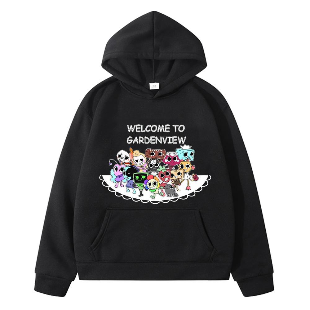 Kawaii Herbst-Hoodies Dandys World Anime-Hoodie Fleece-Sweatshirt Cartoon-Pullover Jungenjacke y2k Sudadera Kinderkleidung Mädchen 150 schwarz von Joom DACH