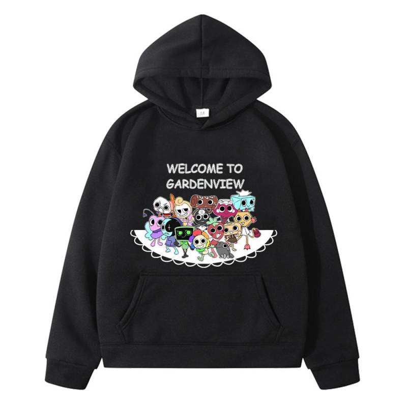 Kawaii Herbst-Hoodies Dandys World Anime-Hoodie Fleece-Sweatshirt Cartoon-Pullover Jungenjacke y2k Sudadera Kinderkleidung Mädchen 150 schwarz von Joom DACH