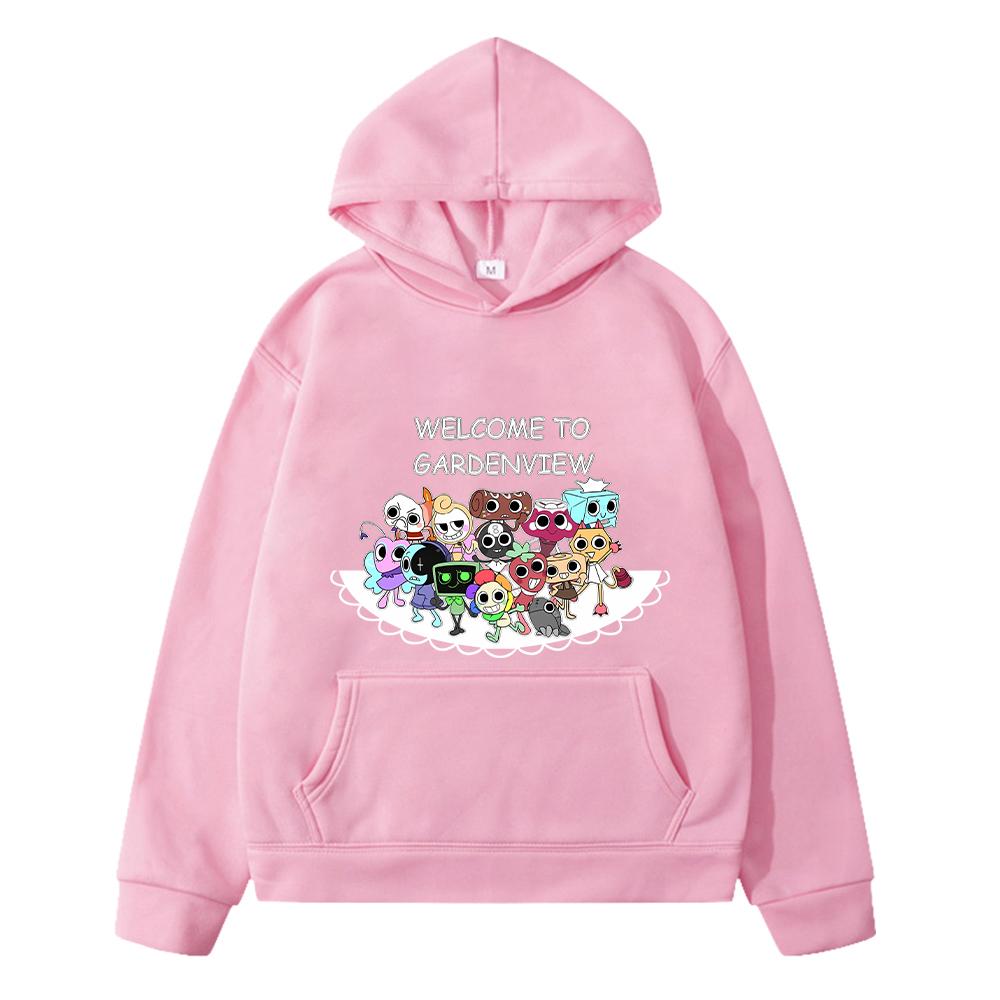 Kawaii Herbst-Hoodies Dandys World Anime-Hoodie Fleece-Sweatshirt Cartoon-Pullover Jungenjacke y2k Sudadera Kinderkleidung Mädchen 150 rosa von Joom DACH