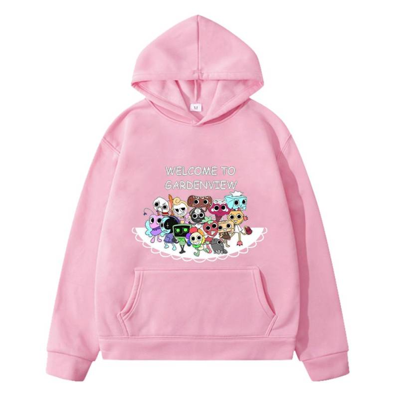 Kawaii Herbst-Hoodies Dandys World Anime-Hoodie Fleece-Sweatshirt Cartoon-Pullover Jungenjacke y2k Sudadera Kinderkleidung Mädchen 150 rosa von Joom DACH