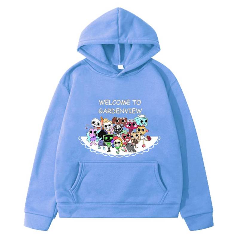 Kawaii Herbst-Hoodies Dandys World Anime-Hoodie Fleece-Sweatshirt Cartoon-Pullover Jungenjacke y2k Sudadera Kinderkleidung Mädchen 160 hellblaue von Joom DACH