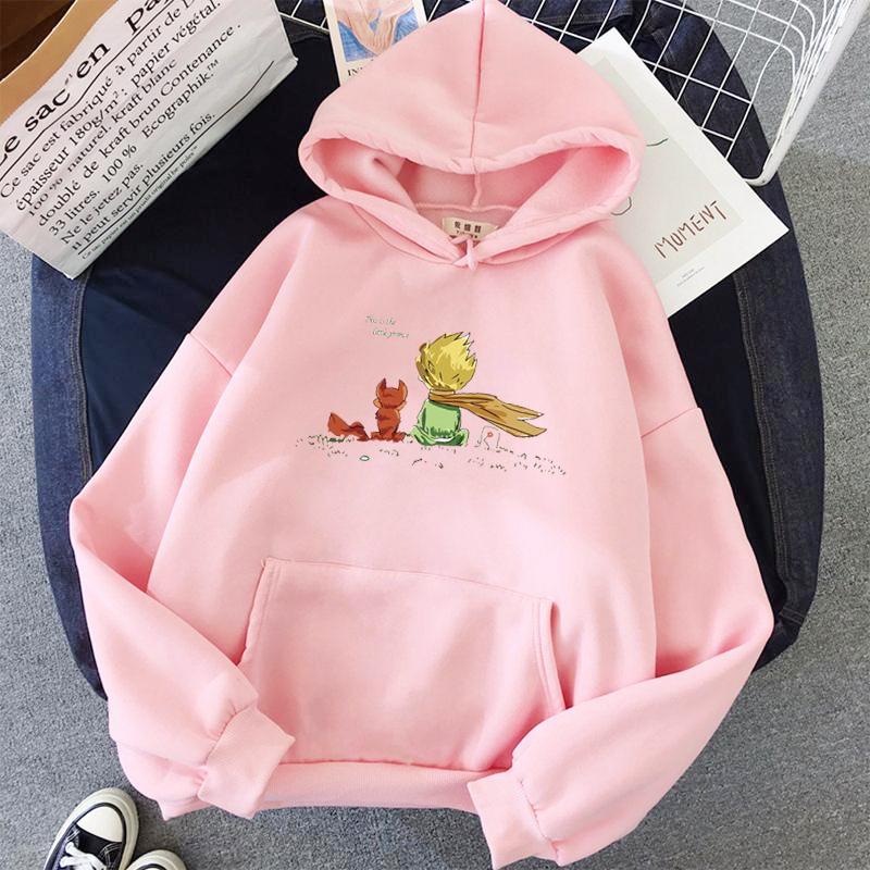 Kawaii Hoodie Cartoon Mädchen Übergroßes Sweatshirt Frühling/Herbst Hellblau Tops Langarm L rosa von Joom DACH