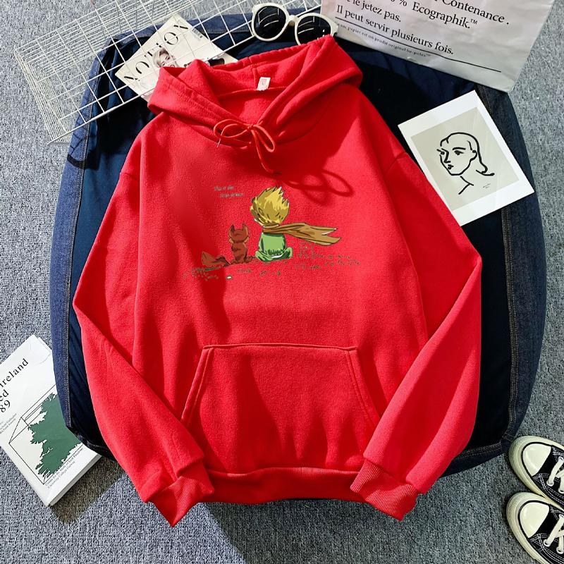 Kawaii Hoodie Cartoon Mädchen Übergroßes Sweatshirt Frühling/Herbst Hellblau Tops Langarm XL rot von Joom DACH