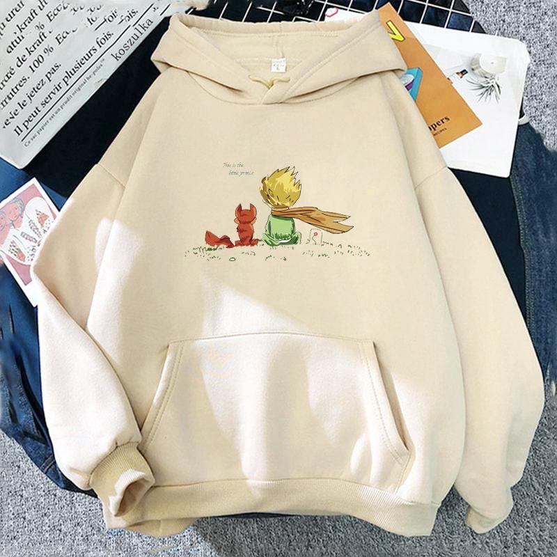 Kawaii Hoodie Cartoon Mädchen Übergroßes Sweatshirt Frühling/Herbst Hellblau Tops Langarm XXXL khaki von Joom DACH